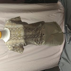 Michael cores styled outfit. Shirt is a size small but fits more like medium.